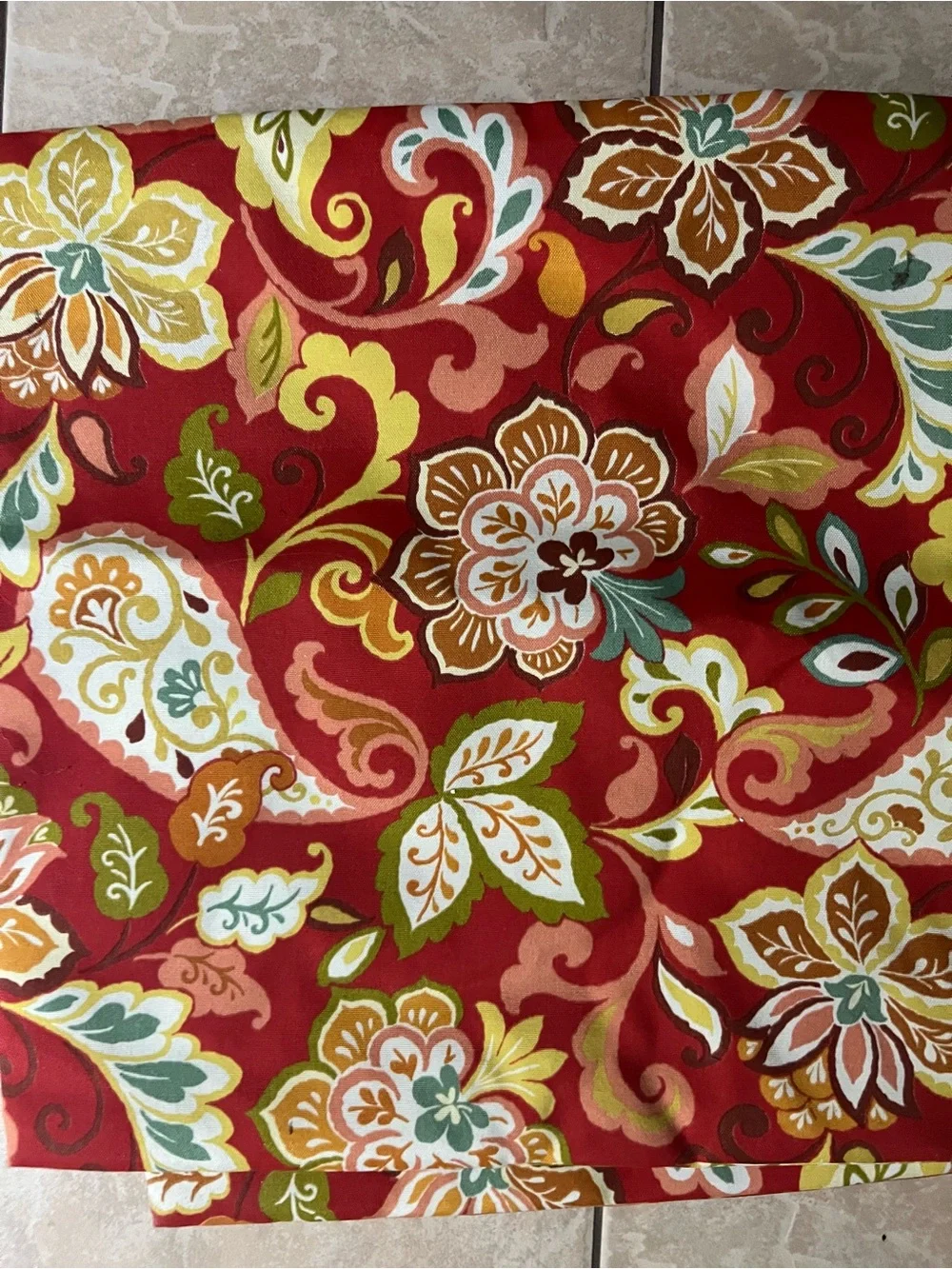 Red Floral Decorative Pillow Covers Vibrant Multicolor Print